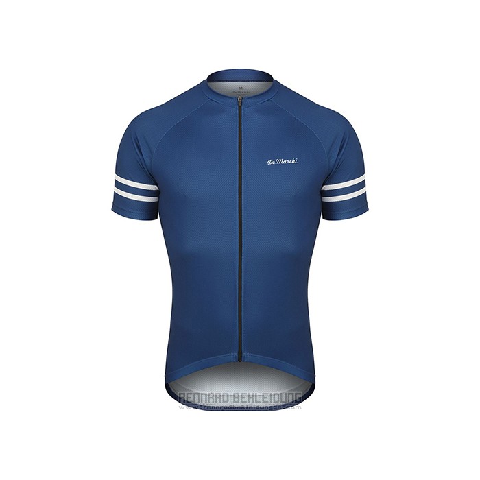 2021 Fahrradbekleidung De Marchi Dunkel Blau Trikot Kurzarm und Tragerhose - zum Schließen ins Bild klicken